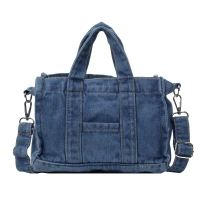 Retro Urban Street Denim Handbag Large Capacity