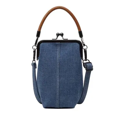 Fashion Casual Denim Messenger Bag Small Square Crossbody