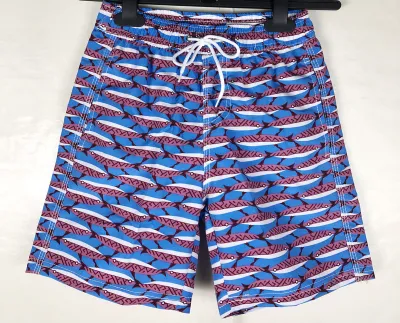 Boy'S Casual Printed Loose Swim Trunks