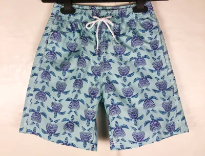 Boy'S Casual Printed Loose Swim Trunks