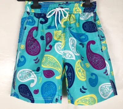 Boy'S Casual Printed Loose Swim Trunks