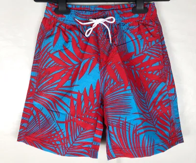 Boy'S Casual Printed Loose Swim Trunks
