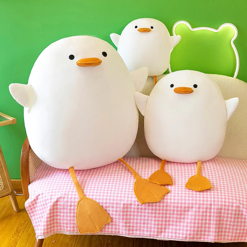 Cute Little White Duck Feather Toy Plush Doll for Kids 35-70cm