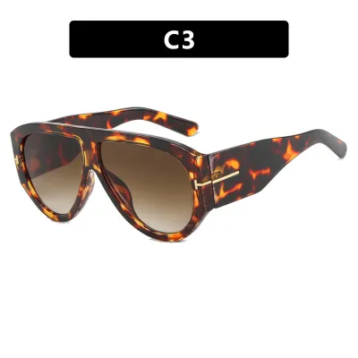 Women's Fashionable Oversized T-Frame Sunglasses