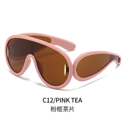 Simple And Fashionable One-Piece Toad Shaped Sunglasses