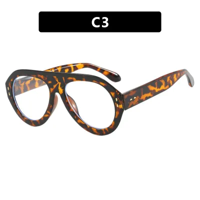Women Fashion Anti-Blue Light Toad Mirror Glasses Frame PC AC