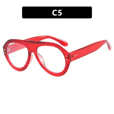 Women Fashion Anti-Blue Light Toad Mirror Glasses Frame PC AC