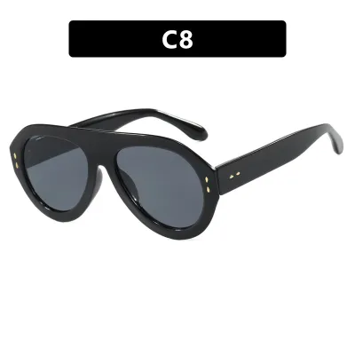 Women Fashion Anti-Blue Light Toad Mirror Glasses Frame PC AC
