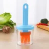 Blue Handle-Orange Brush Head  Silicone Brush Head