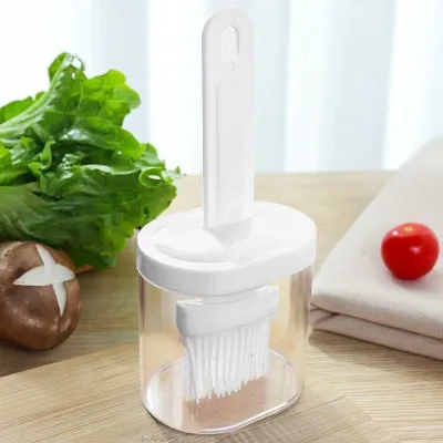 Simple Household Kitchen High Temperature Resistant Integrated Silicone Oil Brush With Bottle