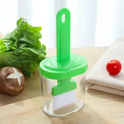 Simple Household Kitchen High Temperature Resistant Integrated Silicone Oil Brush With Bottle