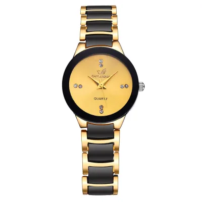 Men Fashion British Style Scale Steel Band Quartz Watch