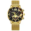 Gold With Gold Shell Black Face Gold Needle