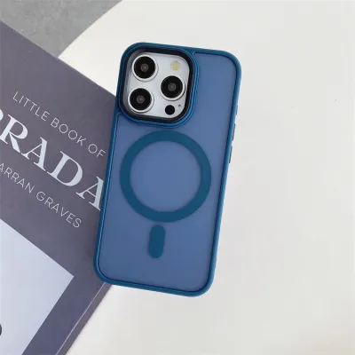 Simple Stylish Magnetic All-Inclusive Translucent TPU Phone Case