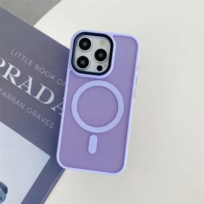 Simple Stylish Magnetic All-Inclusive Translucent TPU Phone Case