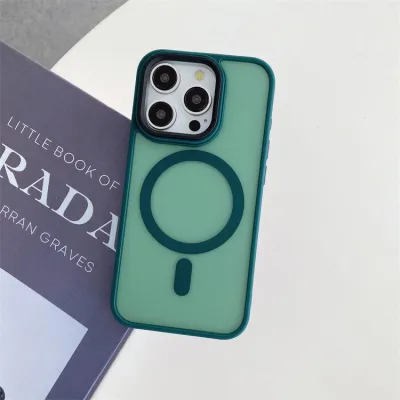 Simple Stylish Magnetic All-Inclusive Translucent TPU Phone Case
