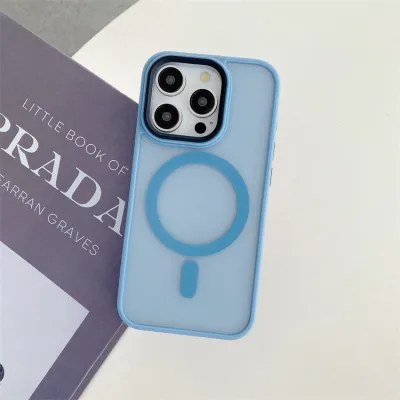 Simple Stylish Magnetic All-Inclusive Translucent TPU Phone Case