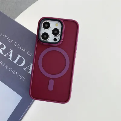 Simple Stylish Magnetic All-Inclusive Translucent TPU Phone Case