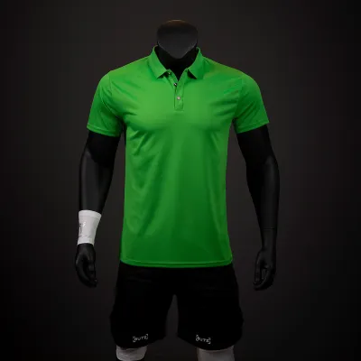 Men Quick-Drying Lapel Short-Sleeved Polo Shirt Solid Color