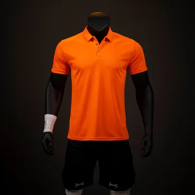 Men Quick-Drying Lapel Short-Sleeved Polo Shirt Solid Color
