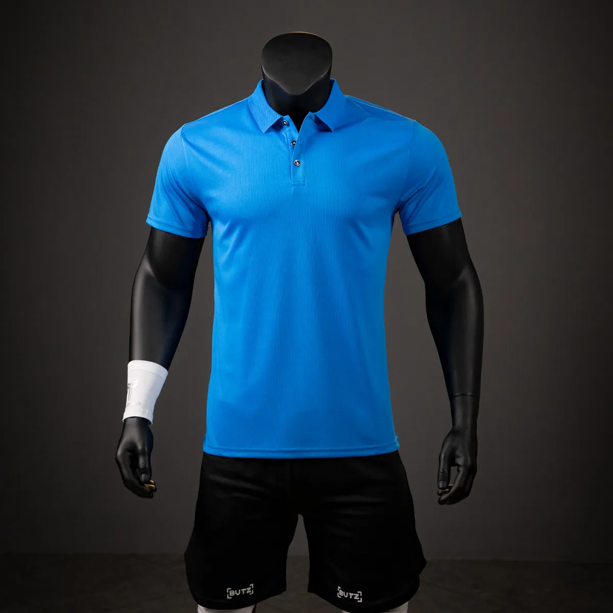 Men Quick-Drying Lapel Short-Sleeved Polo Shirt Solid Color