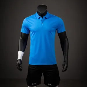 Men Quick-Drying Lapel Short-Sleeved Polo Shirt Solid Color