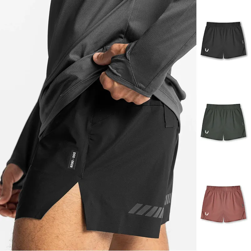Summer Men Loose Waterproof Seamless Quick-Drying Reflective Casual Sports Shorts