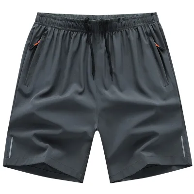 Summer Sports Men Quick-Drying Breathable Loose Mid-Waist Bermuda Shorts