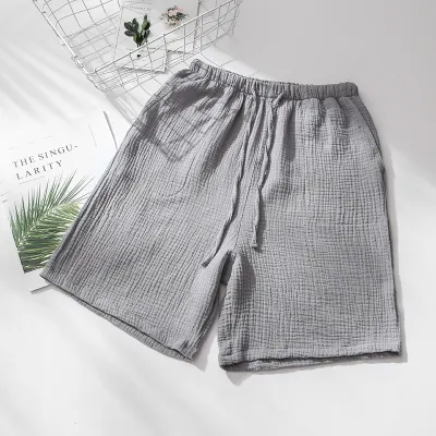 Men Pajamas Shorts Summer Home Clothes Sleepwear