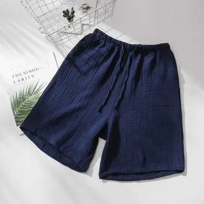 Men Pajamas Shorts Summer Home Clothes Sleepwear