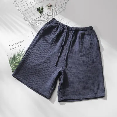 Men Pajamas Shorts Summer Home Clothes Sleepwear