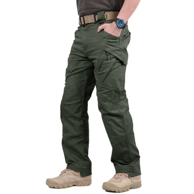 Outdoor Multi-Pocket Waterproof Loose Fit Men Cargo Pants