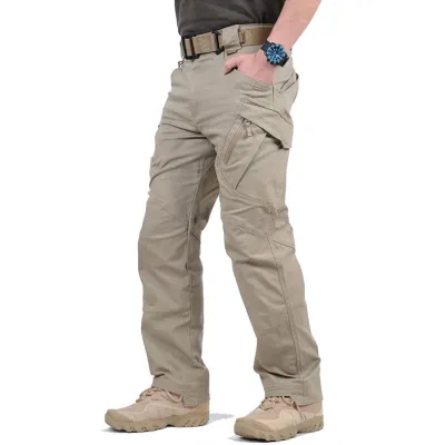Outdoor Multi-Pocket Waterproof Loose Fit Men Cargo Pants
