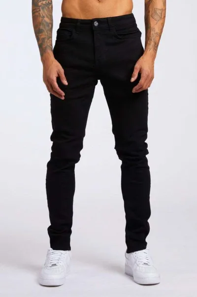 Men Basic Slim Fit Vintage Denim Jeans