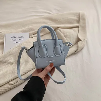 Kids Unisex Cute PU Leather Crossbody Handle Bag for Toddler