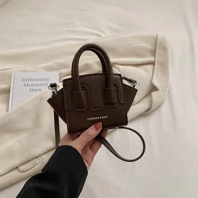 Kids Unisex Cute PU Leather Crossbody Handle Bag for Toddler