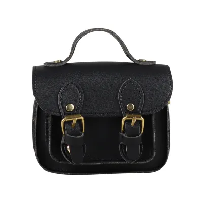 Kids Unisex Fashion Casual Cute PU Crossbody Handle Bag Solid Color