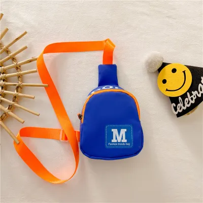 Kids Unisex Fashion Casual Cute Alphabet Canvas Chest Bag