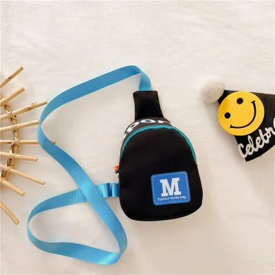 Kids Unisex Fashion Casual Cute Alphabet Canvas Chest Bag