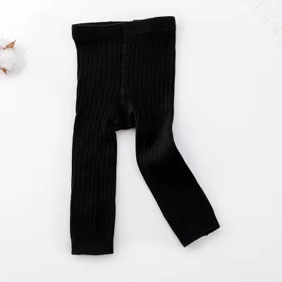 Children Kids Cotton Knit Stripe Pantyhose Spring Autumn Baby Leggings