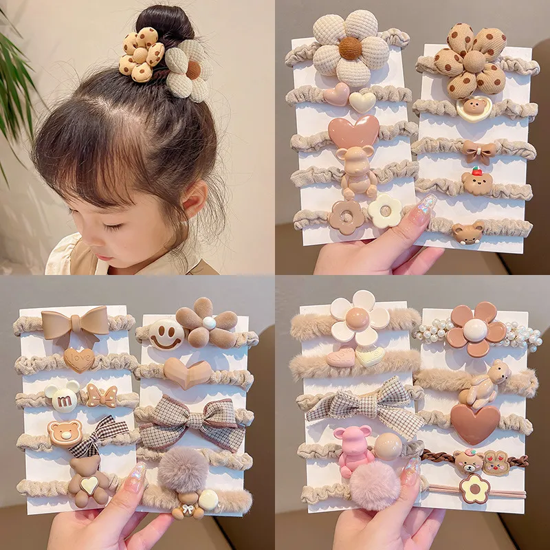 Kids Girls Cute Sweet Hair Rings Hair Rope