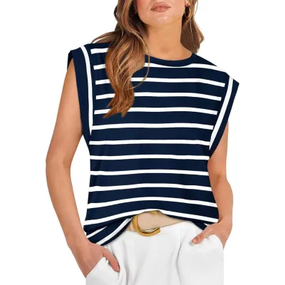 Summer Women Casual Loose Solid Color T-Shirt