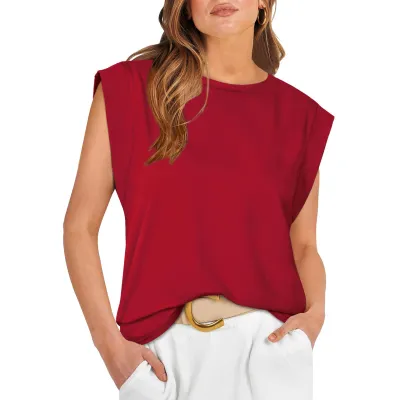 Summer Women Casual Loose Solid Color T-Shirt