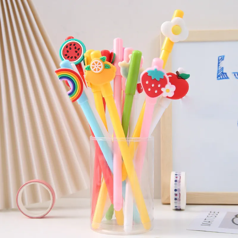 Creative Cute Cartoon Strawberry Rainbow Pineapple Student Neutral Pen