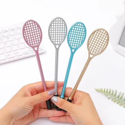 Creative Student Stationery Cute Tennis Racket Shape Gel Pen 0.5Mm Fine Tip