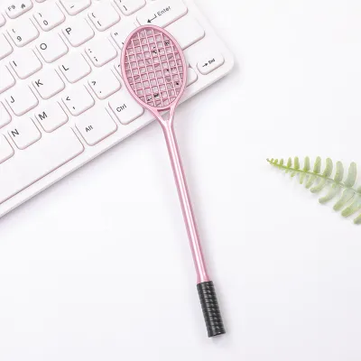 Creative Student Stationery Cute Tennis Racket Shape Gel Pen 0.5Mm Fine Tip