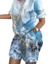 White Cyan Print