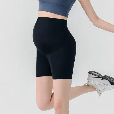 Summer Maternity High Waist Belly-Supporting Casual Shorts
