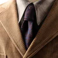 Men Classic Plaid Printed All-match Tie