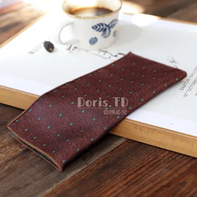 Men Vintage Polyester Filament Jacquard Pocket Square